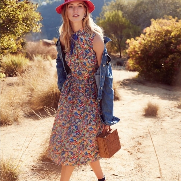 J. Crew Dresses & Skirts - J. Crew Liberty Margaret Annie print shirt dress